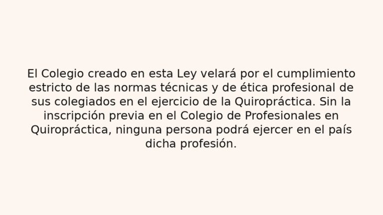 La ley de Quiropráctica en Costa Rica 7