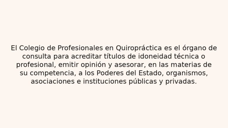 La ley de Quiropráctica en Costa Rica 1